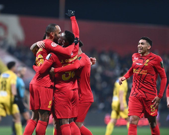 فرحة لاعبي القادسية