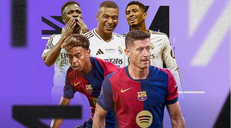 نجوم ريال مدريد وبرشلونة