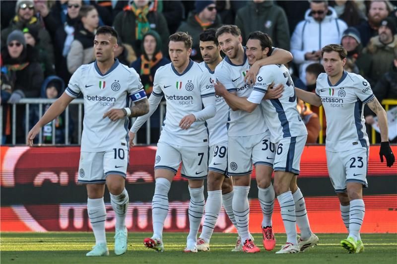 فرحة لاعبي إنتر ميلان