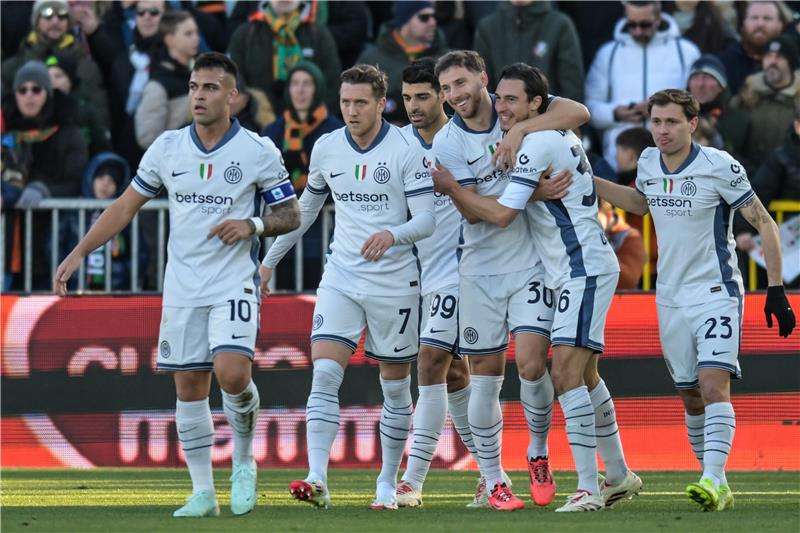 فرحة لاعبي إنتر ميلان