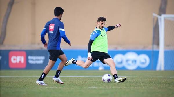 من تدريبات المنتخب الأردني