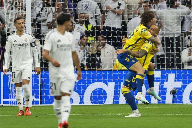 فرحة لاعبي لاس بالماس