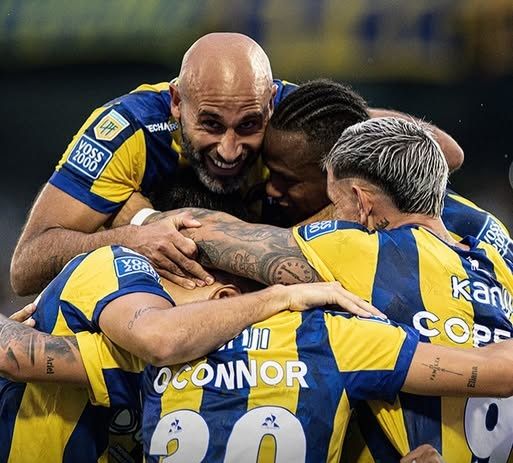 فرحة لاعبي روزاريو سنترال