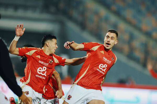 احتفال جراديشار بهدفه في مرمى بيراميدز