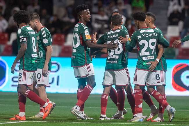 فرحة لاعبي الاتفاق