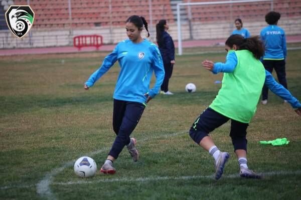 من تدريبات المنتخب السوري للناشئات
