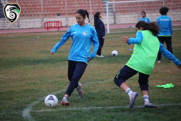 من تدريبات المنتخب السوري للناشئات