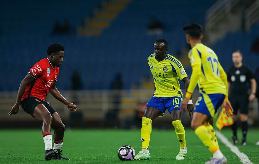 من مباراة النصر والرائد