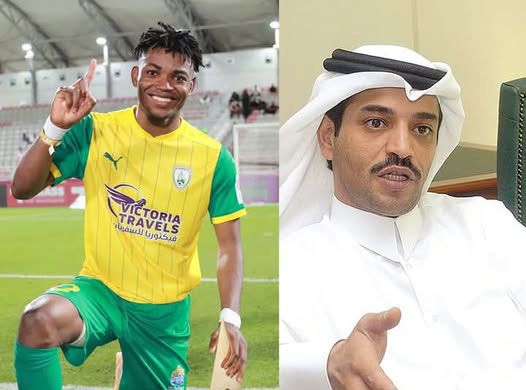 الشيخ خليفة بن حسن وجيلسون دالا