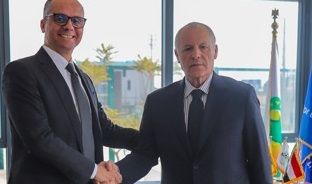 هاني أبو ريدة مع عصام سراج الدين