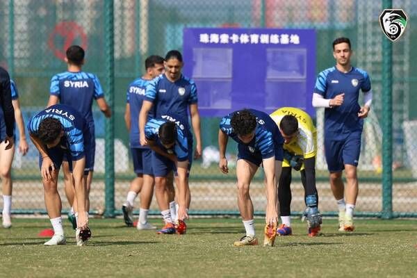 من تدريبات المنتخب السوري للشباب