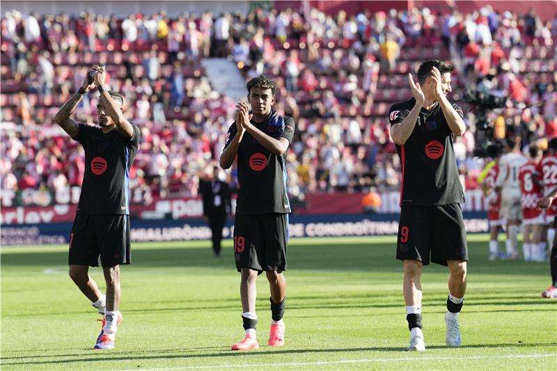 روبرت ليفاندوفسكي ولامين يامال ورافينيا