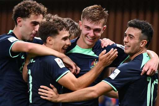 فرحة لاعبي أستراليا