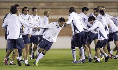 لقطة من تدريبات فالنسيا