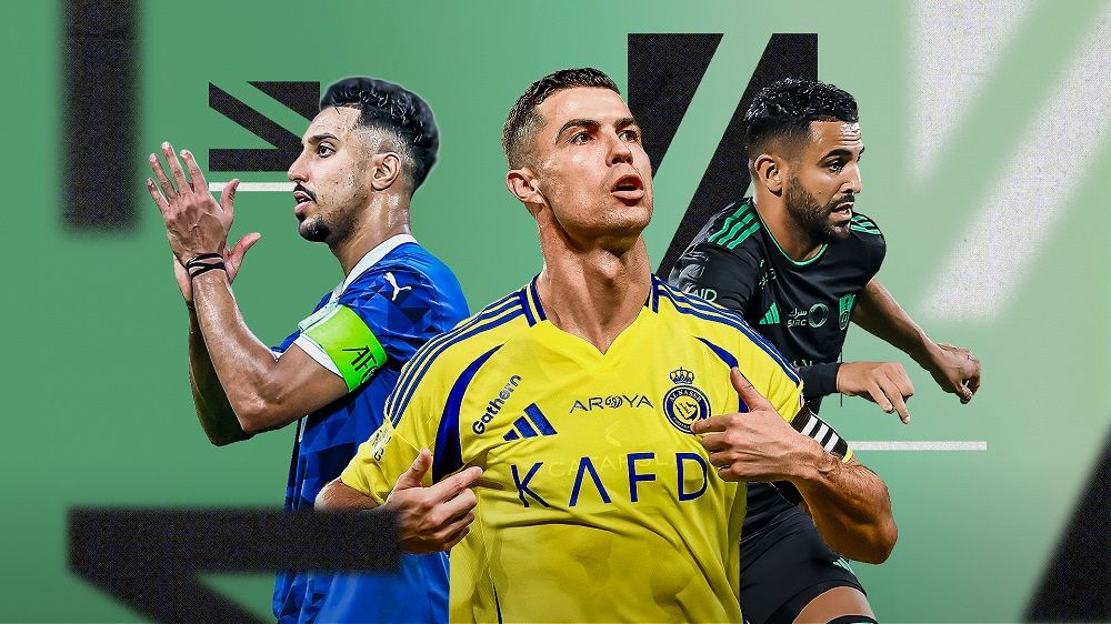 رونالدو ومحرز وسالم الدوسري