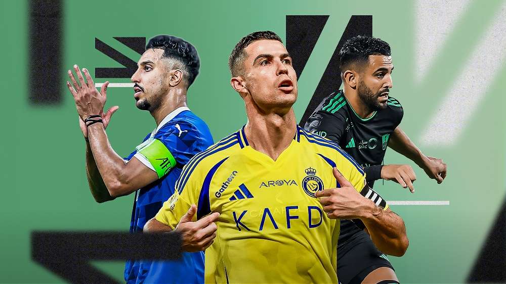 رونالدو ومحرز وسالم الدوسري