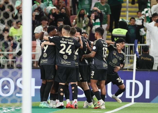 فرحة لاعبي الأهلي