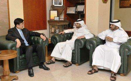 استقبال رئيس اتحاد الكوري الجنوبي لكرة الطاولة