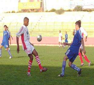 صورة من مباراة شباب الاردن والرمثا بعدسة كوورة