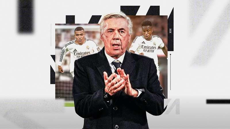 مبابي وفينيسيوس مع أنشيلوتي