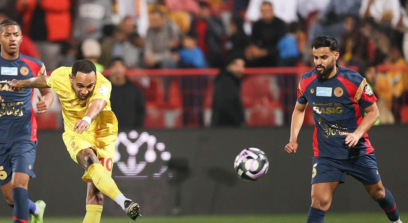 من مواجهة القادسية أمام ضمك