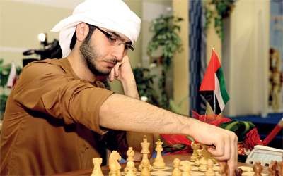 سالم عبدالرحمن لاعب منتخب الإمارات للشطرنج 