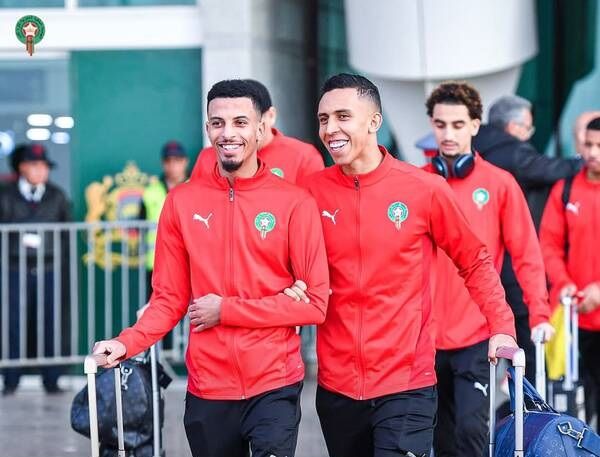 من وصول المنتخب المغربي
