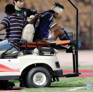 ناوكي يامادا بعد تعرضه للإصابة