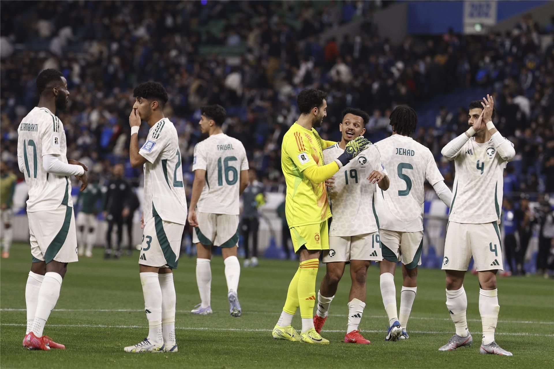 لاعبو منتخب السعودية