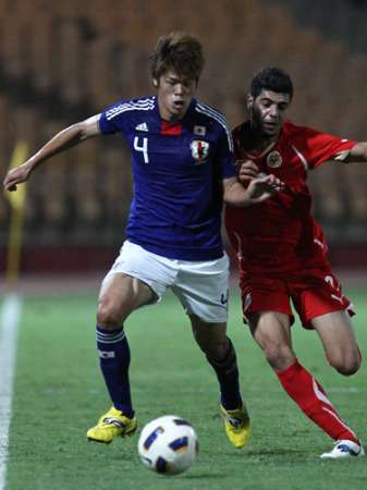 هيروكي ساكاي في مباراة البحرين