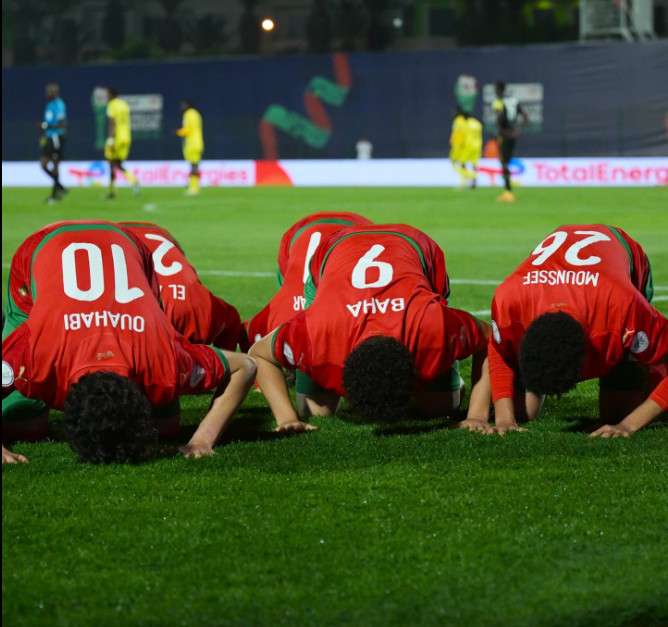 لاعبو منتخب المغرب للناشئين