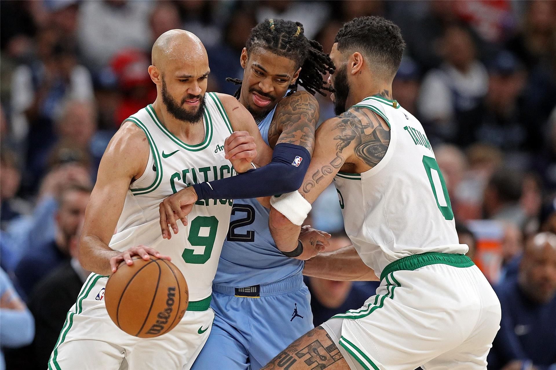 من مباراة بوسطن سلتيكس و ممفيس جريزليز