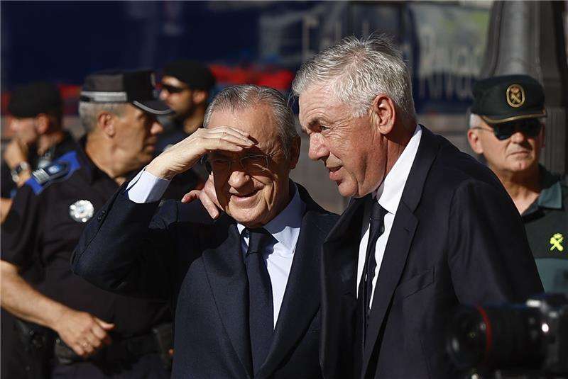 فلورنتينو بيريز وكارلو أنشيلوتي