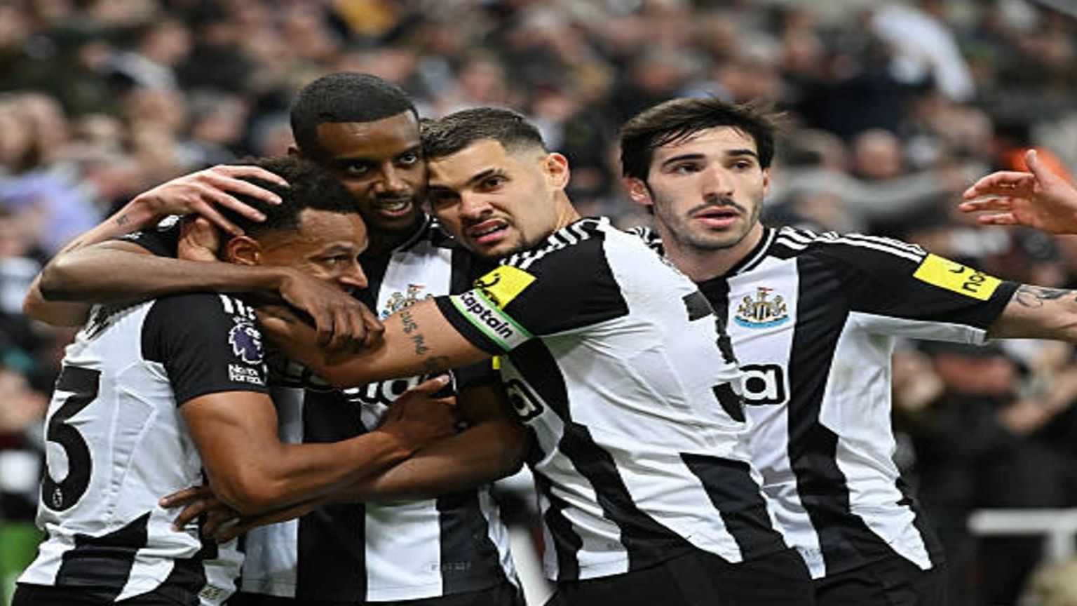 فرحة لاعبي نيوكاسل