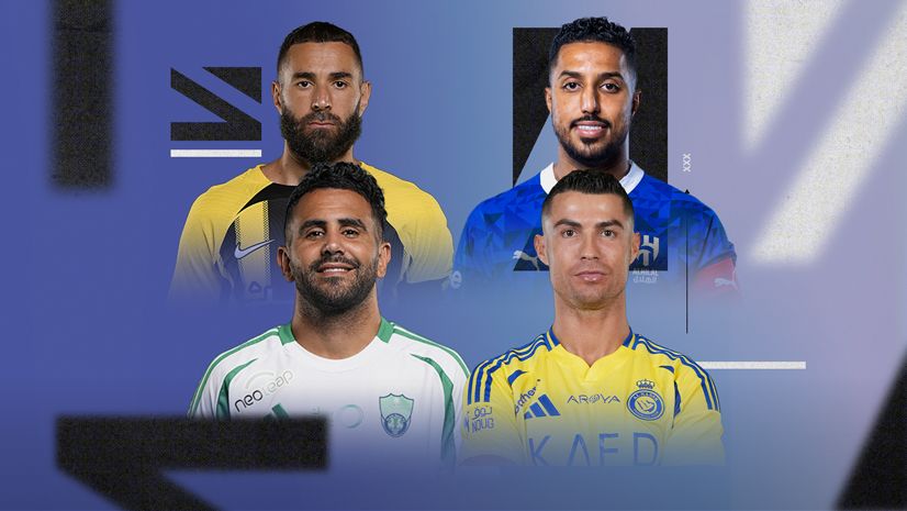 رونالدو وبنزيما ومحرز والدوسري