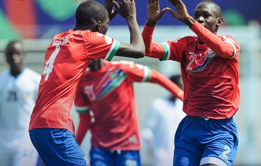 فرحة لاعبي جامبيا