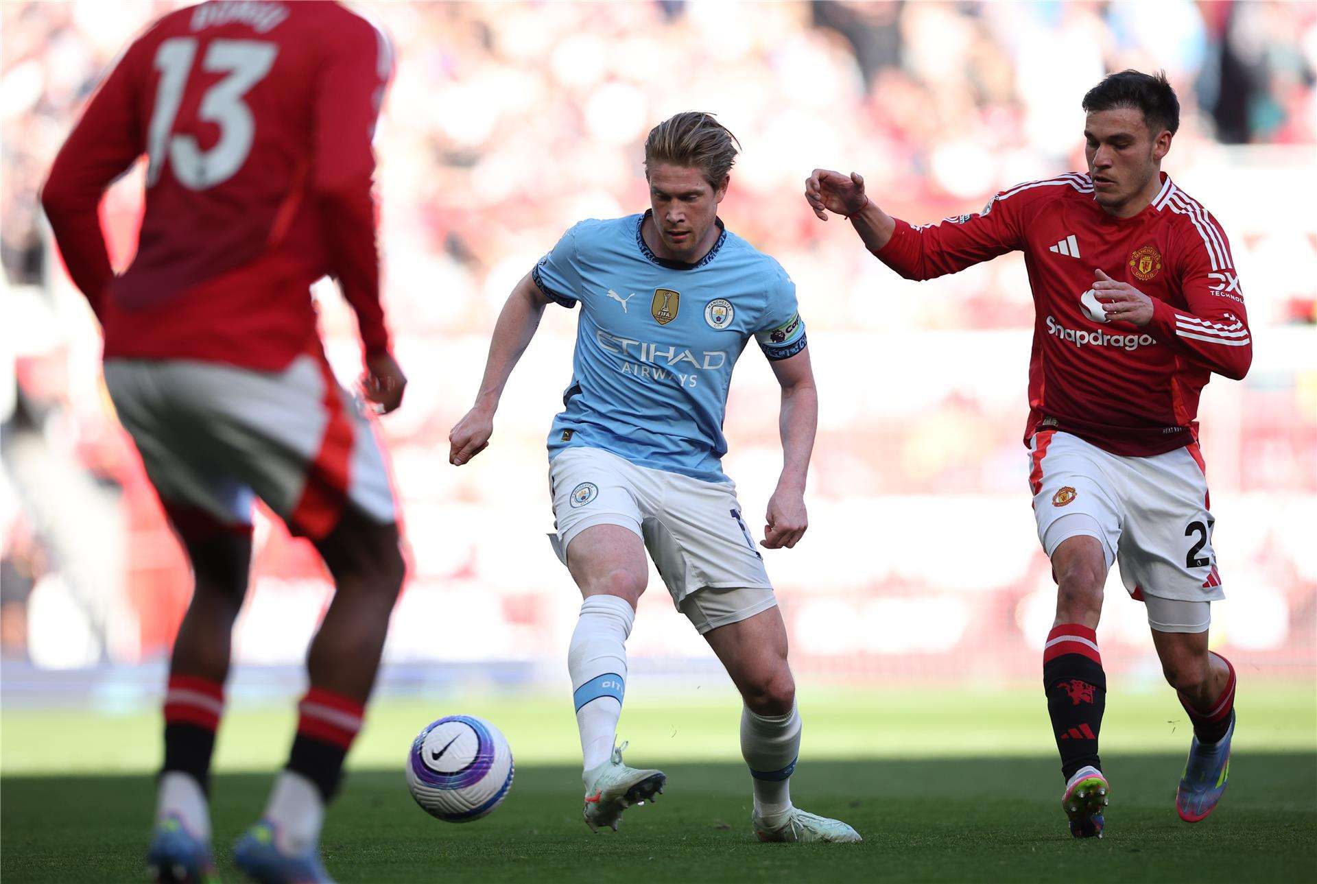 من مباراة مانشستر يونايتد ومانشستر سيتي