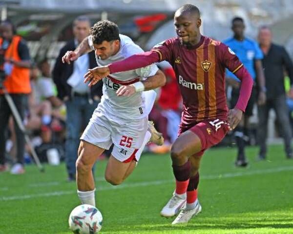 من مباراة الذهاب بين الزمالك وستيلينبوش