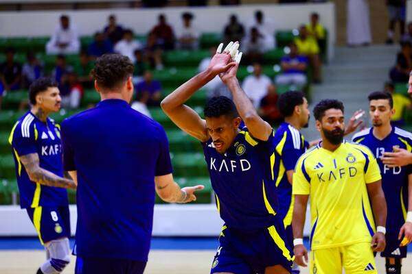 من مباراة النصر أمام الأهلي