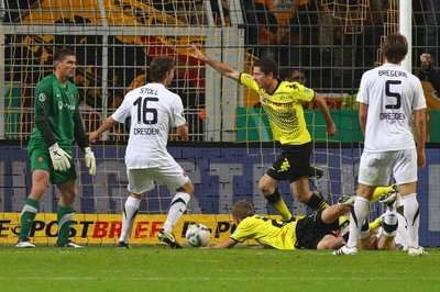 من مباراة دورتموند ضد دينامو دريسدن