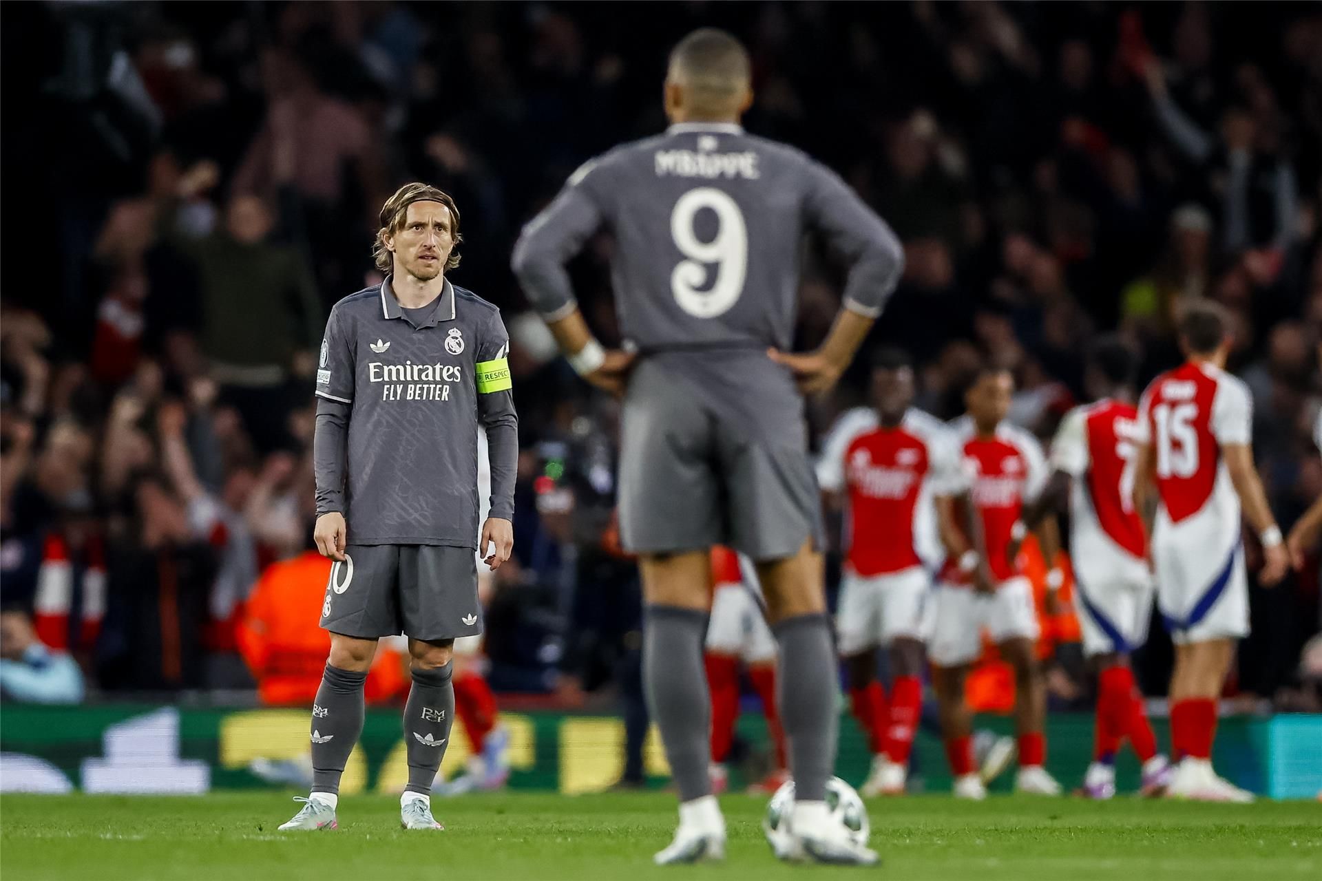 من مباراة ريال مدريد وآرسنال