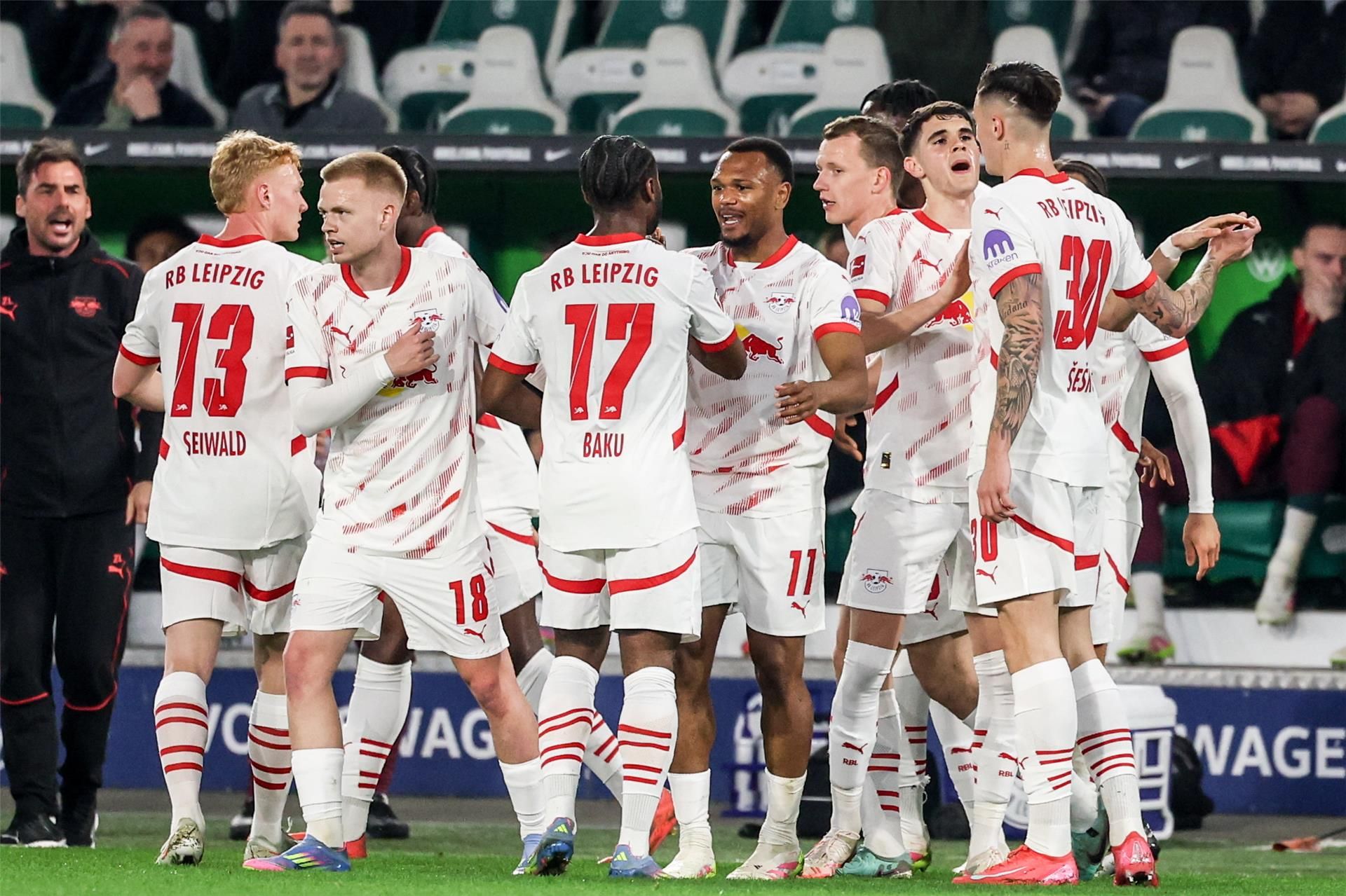 فرحة لاعبي لايبزيج