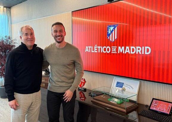 من زيارة أمير توفيق لأتلتيكو مدريد
