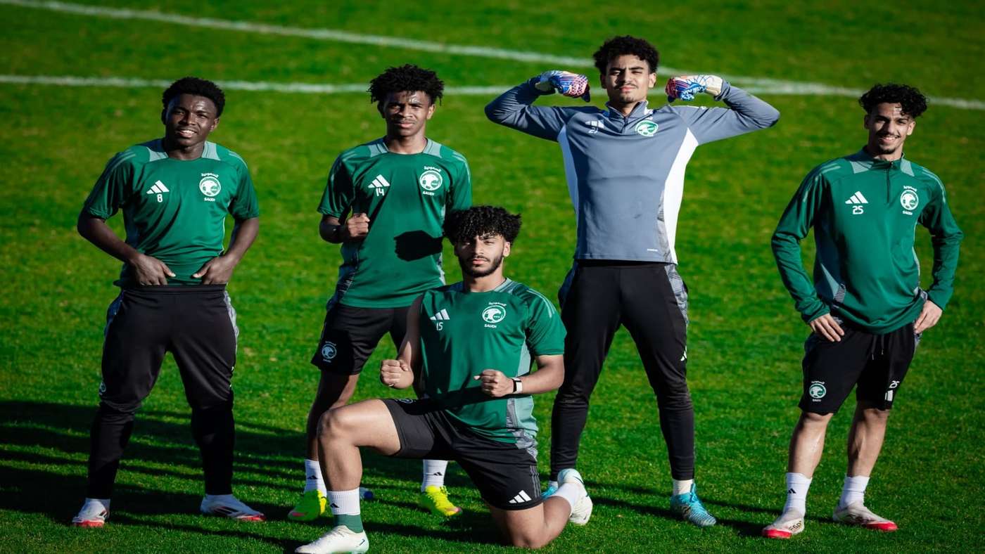 من تحضيرات المنتخب السعودي