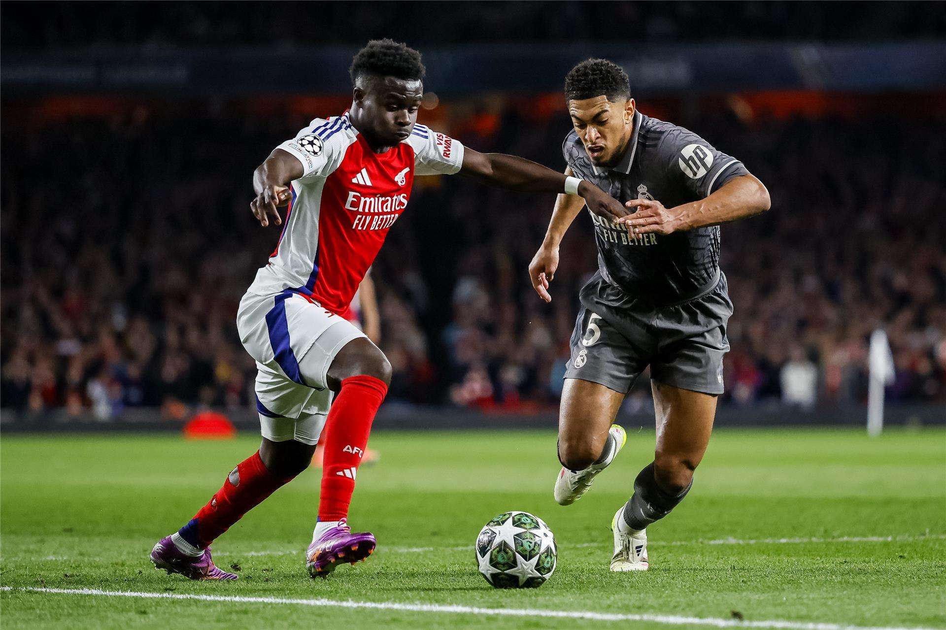 من لقاء الذهاب بين ريال مدريد وآرسنال