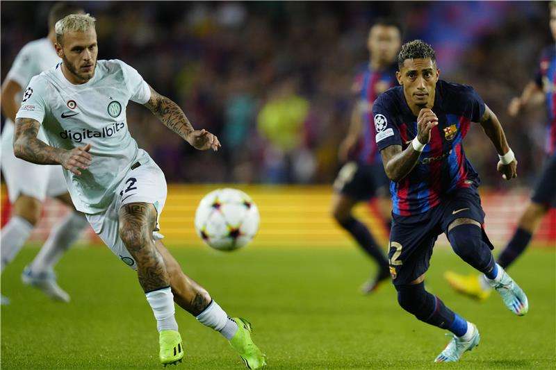 من لقاء سابق بين برشلونة وإنتر ميلان