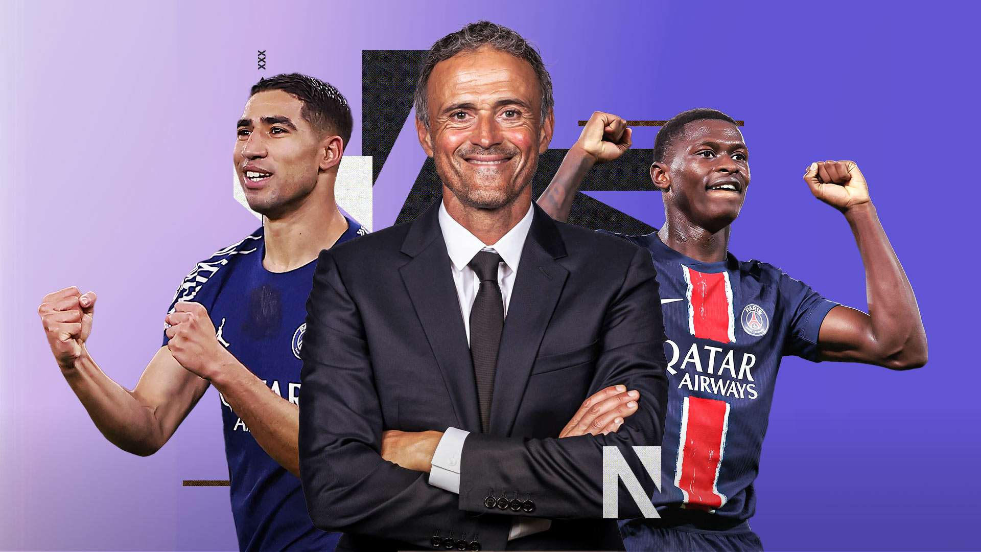 إنريكي وحكيمي ومينديس