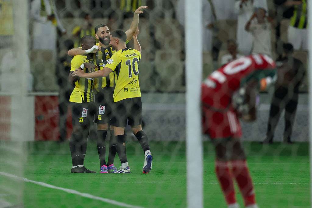 فرحة لاعبي اتحاد جدة