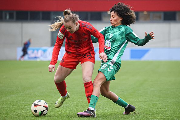 من مباراة سابقة بين سيدات بايرن ميونخ وفيردر بريمن