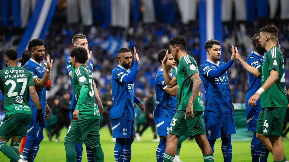 من مباراة سابقة بين الهلال والأهلي